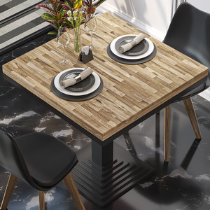 Plateau de table intérieur bois massif CHR