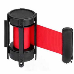 Retractable Belt Barrier | Black-Red | 2m & 3m