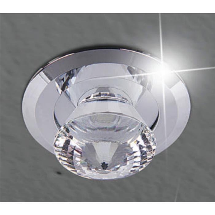 Crystal Glass Ceiling Ø55mm | LED | Krom | Spotlight Infälld taklampa - GGM  Möbel International GmbH