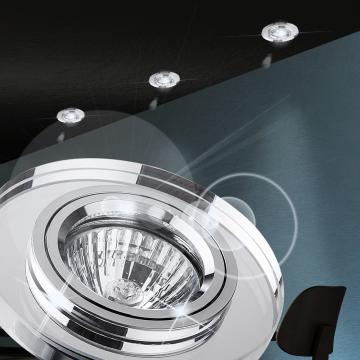 Loft Ø88mm | Krom | Spotlight Indbygget loftslampe