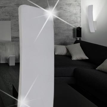 Lampa ścienna LED | Srebrna | Aluminiowa