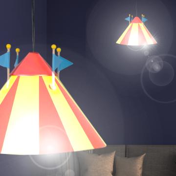 Cirkustelt telt hængende lampe Ø360mm | Rød