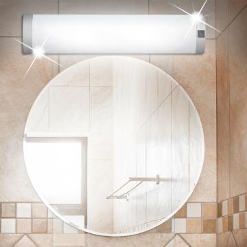 Miroir blanc | lampe de salle de bain