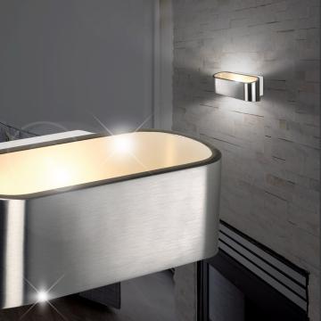 Design Wand Leuchte LED | Silber | Alu | Lampe