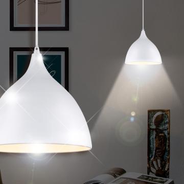 Lámpara colgante Loft Ø250mm | Shabby | Vintage | Blanco | Alu