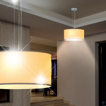 Skärm hängande lampa Classic | Tyg | Beige | Textil