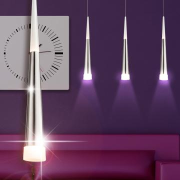 Design pendel lys Ø120mm | LED | Sølv | Rustfrit stål