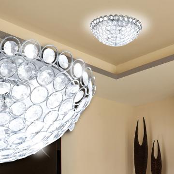 Kristallen Plafondlamp Ø300mm | Chroom