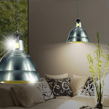 Industriell hängande lampa Shabby | Vintage | Silver | Alu