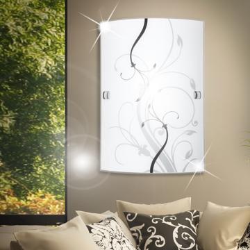 Wall Lamp 260mm | 1x60W | Black | White | Lamp Living Sleep Bathroom Room