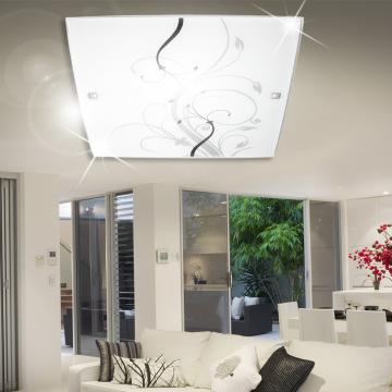 Decken Leuchte 300mm | 1x60W | Schwarz | Weiß | Wand Lampe Wohn Bad Zimmer