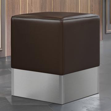CUBO | Cube Seat | Brown | Leather