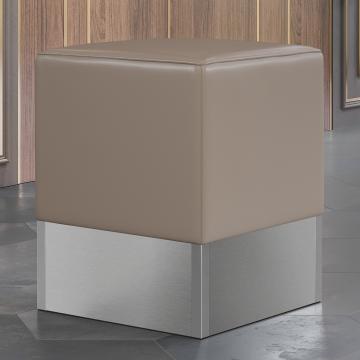 CUBO | Cube Seat | Taupe | Leather