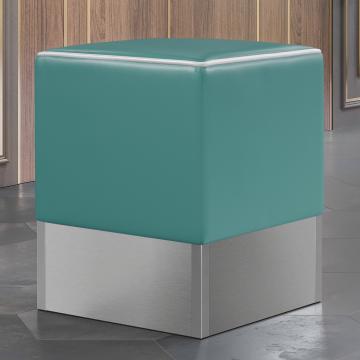 CUBO | Cube Seat | Turquoise | Leather