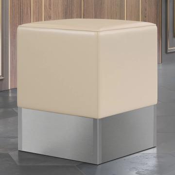 CUBO | Cube Seat | Cream | Leather