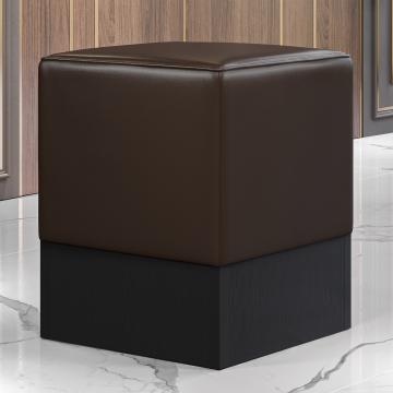 CUBO | Cube Seat | Brown | Leather