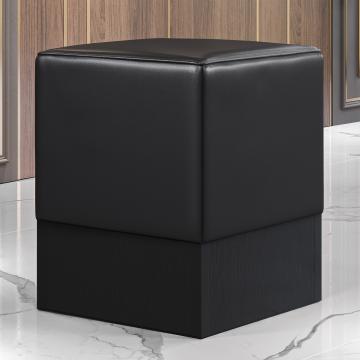 CUBO | Bistro Cube Seat | Black | Leather