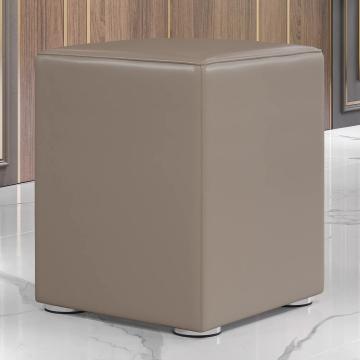 CUBO FULL | Cube Seat | Taupe | Leather