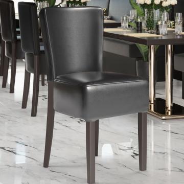 LUCA FULL | Restaurant Chair | Black | Leather