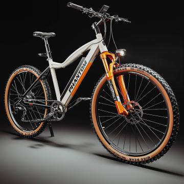 PHANTOM INSTINCT X | Elektrisk mountain bike | 29" | 100km | 10.5Ah | 380Wh | Vit