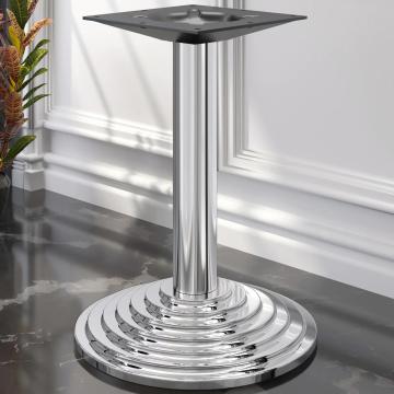 PYRAMIDE | Bistro table frame | Stainless steel | Base:: Ø45cm | Column: 7.6 x 76 cm