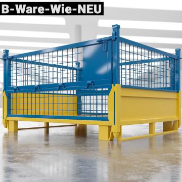 EURO | Cage Container | Yellow/Blue | W125xD100xH85cm