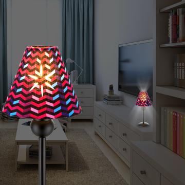 Abat-jour Lampe de table ↥258mm | Tissu | Rétro | Rouge | Textile