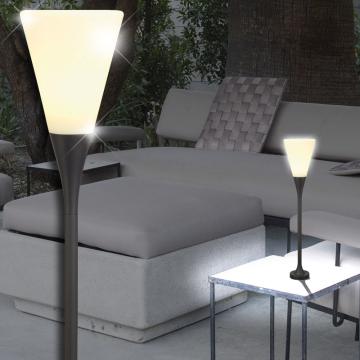 Dekoracyjna lampa podłogowa OUTSIDE ↥1005mm | Nowoczesna | Antracytowa | Biała | Aluminiowa