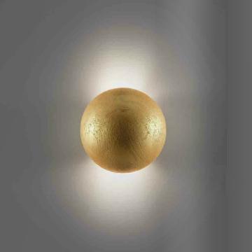 Kugel Wand Leuchte Antik | Golden | Keramik