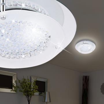 Kryształowa lampa sufitowa Ø280mm | LED | Chrom