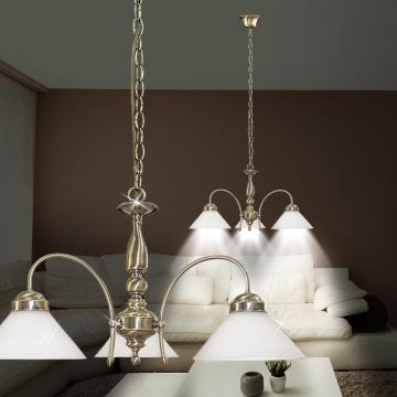 Country House pendel lampa Ø680mm | Rustik | Brons | Guld | Glas