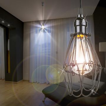 Hängande lampa med galler Design | Shabby | Vintage | Svart | Alu