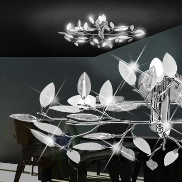 Lampa sufitowa Crystal Leaves Florentine | Chrom