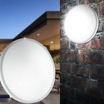 Ceiling Light Fixture OUTSIDE Ø400mm | White | Glass | Alu 