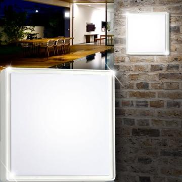 Decken Leuchte AUSSEN Ø240mm | LED | Weiß | Kunststoff 