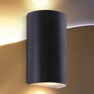 Spotlight Wandlamp BUITEN Ø90mm | LED | Modern | Zwart | Alu Muur Spot Muurlamp