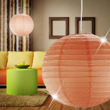 Sphère en papier Lampe à suspendre Ø400mm | Asie | Orange