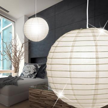 Sphère en papier Lampe à suspendre Ø500mm | Asie | Blanc | Carton