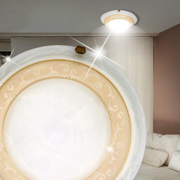 Middelhavet loftslampe Ø400mm | Golden | Glas