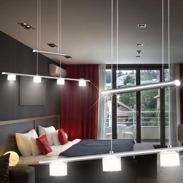 Luminaria de suspensión LED Moderna | Plata | Aluminio
