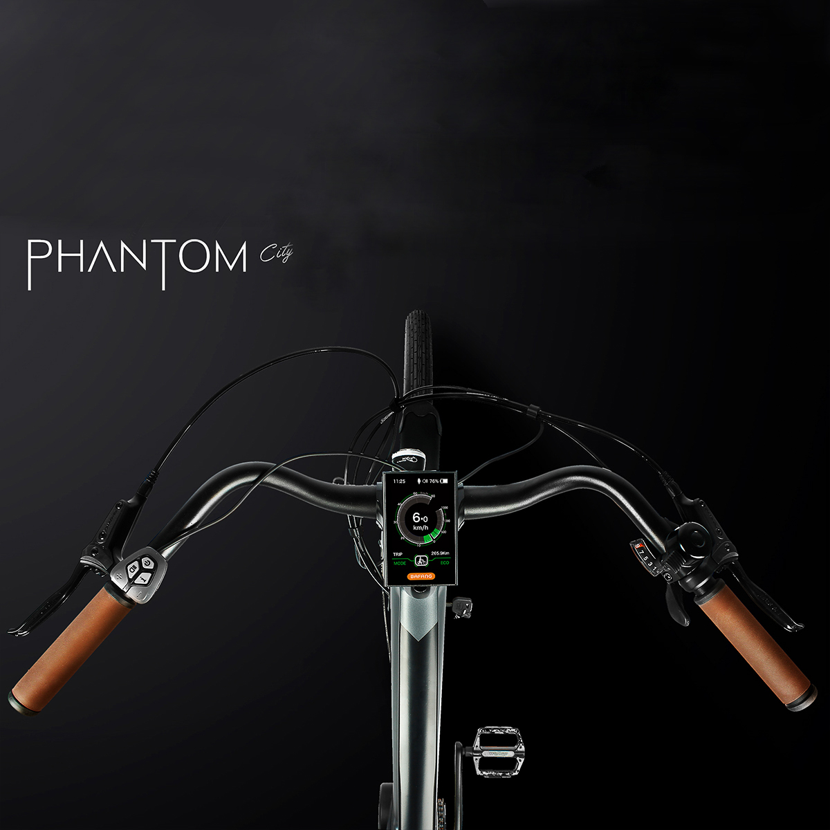 PHANTOM CITY, Vélo électrique homme, 28, 150km, 13Ah