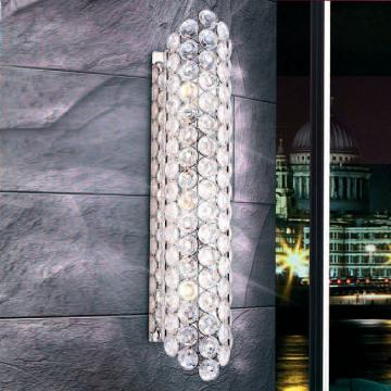 Kristall Wand Leuchte Modern | Chrom