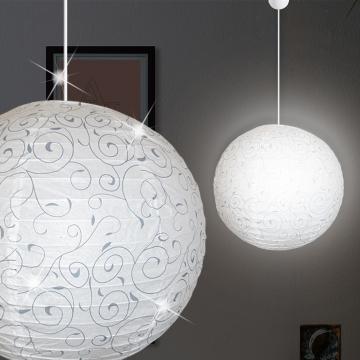 Sphère en papier Lampe à suspendre Ø400mm | Asie | Blanc | Carton