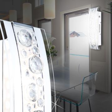 Kristall Wand Leuchte Touch | Dimmbar | LED | Weiß | Glas