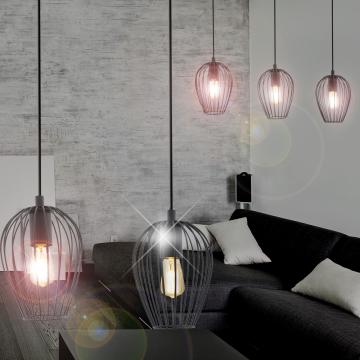 Lampe à suspendre Shabby Moderne | Vintage | Noir | Alu