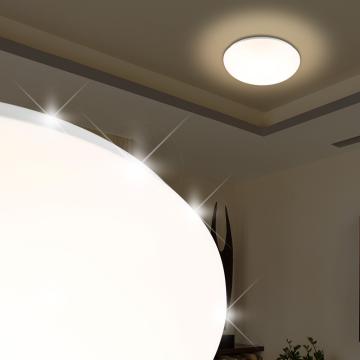 Loftslampe | Ø240mm | LED | Hvid | Plast