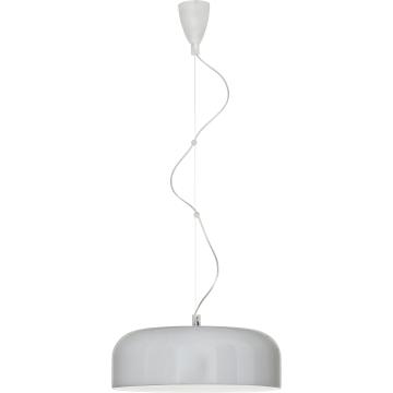 Lampa wisząca Modern ↥17 x Ø50cm Chassi: tworzywo sztuczne szare, białe Klosz: Metal