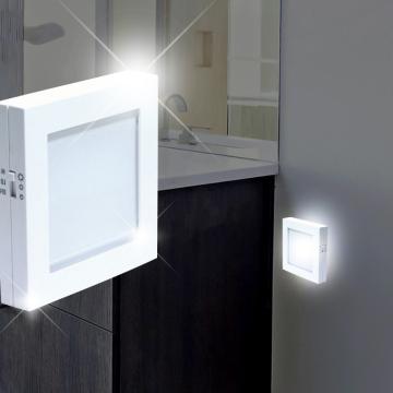 Gniazdo LED z czujnikiem zmierzchu | białe | lampka nocna orientacyjna