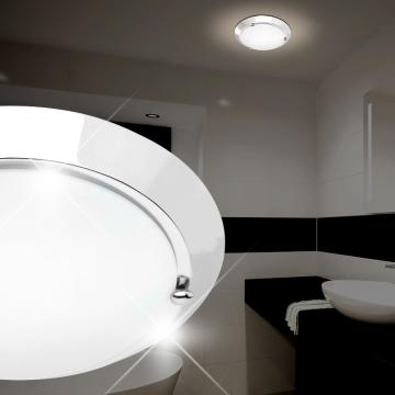 Salle de bain blanche | Lampe de salle de bain 