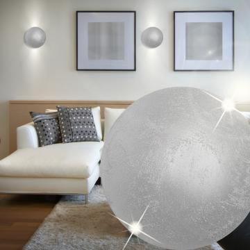 Ball Wall Light Modern | Silver | Ceramic